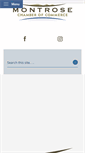 Mobile Screenshot of montrosechamber.com
