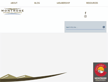 Tablet Screenshot of montrosechamber.com