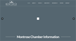 Desktop Screenshot of montrosechamber.org