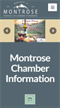 Mobile Screenshot of montrosechamber.org